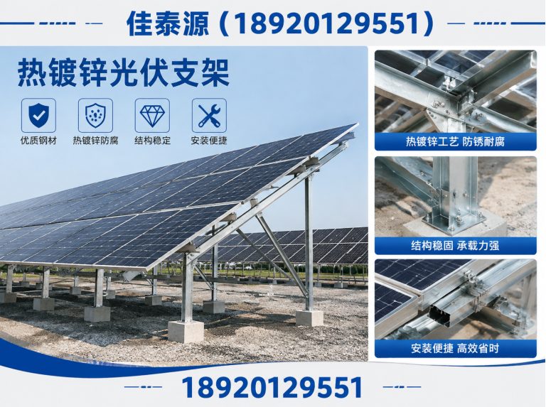 宁河区锌铝镁光伏支架展示图
